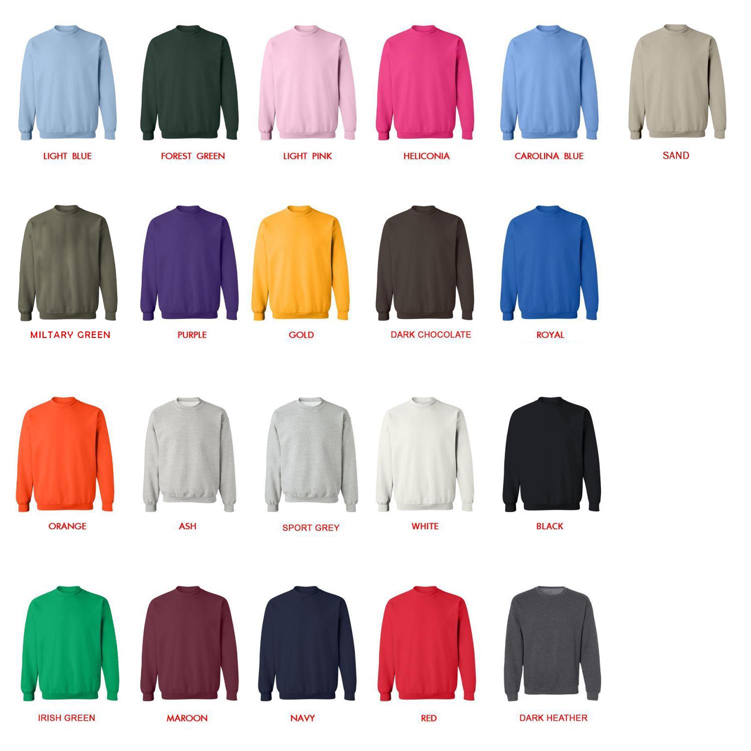 sweatshirt color chart - Black Butler Merch