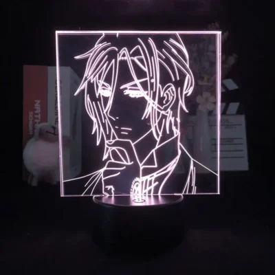 3D Night Light Black Butler Sebastian Michaelis Japanese Anime for Bedroom Decor Cute Birthday Color Gift 1 - Black Butler Merch