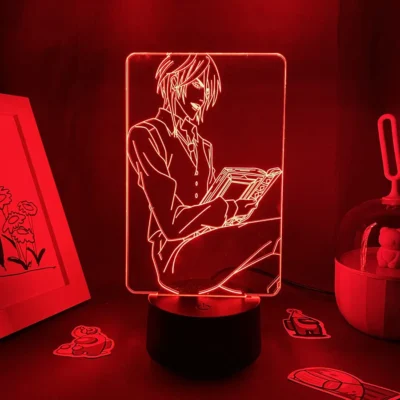Anime Black Butler Figure 3D Led Night Lights Christma Gifts For Friend Bedroom Bedside Table Decor 1 - Black Butler Merch
