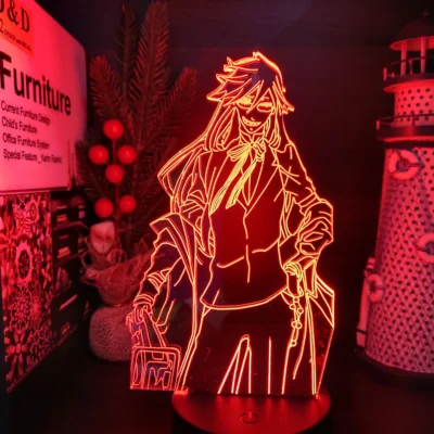 Anime Figure Night Lights Black Butler Grell Sutcliff LED Lamp 3D Action Figure Children Toys Doll 1 - Black Butler Merch