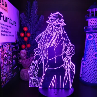 Anime Figure Night Lights Black Butler Grell Sutcliff LED Lamp 3D Action Figure Children Toys Doll - Black Butler Merch