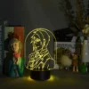 Anime Light Black Butler Figurine Sebastian Michaelis for Bedroom Decoration Colorful Nightlight Anime Gift 3d Lamp 3 - Black Butler Merch