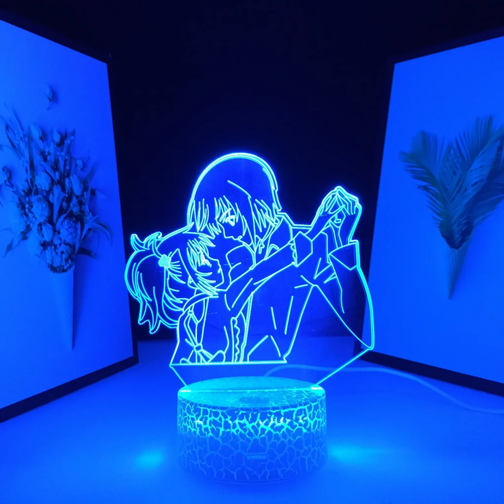 Black Butler Anime Figure LED Night Light for Bedroom Decoration Colorful Nightlight Manga Gift 3D Table - Black Butler Merch