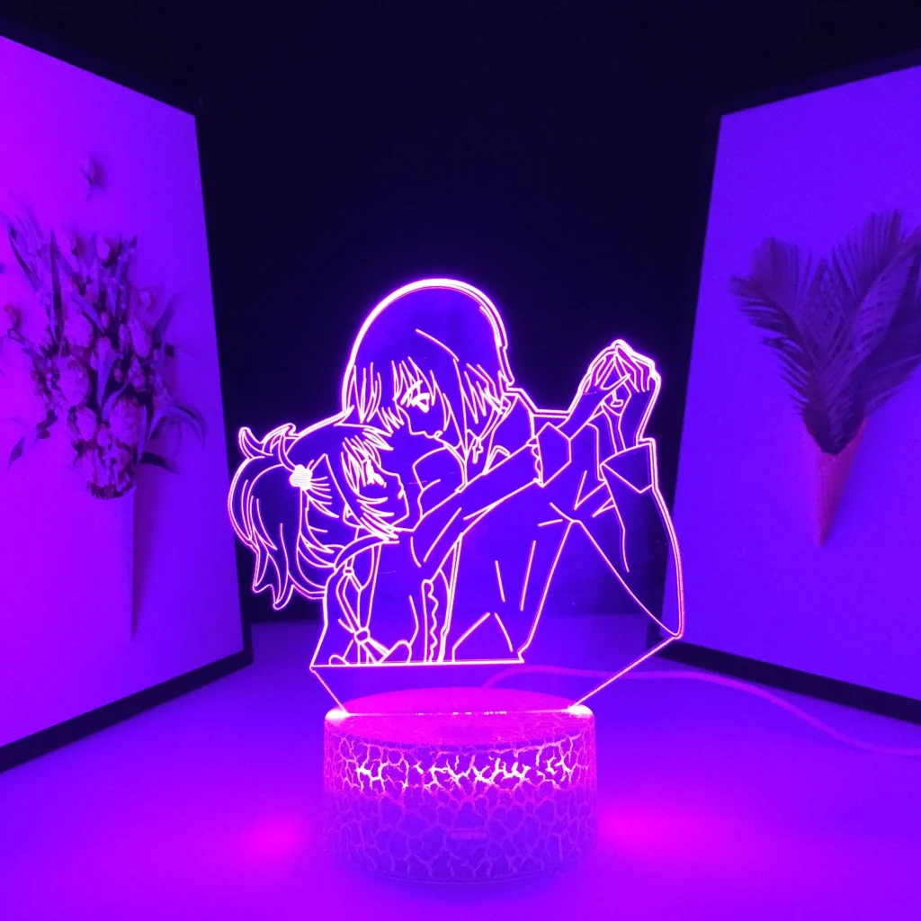 Black Butler Anime Figure LED Night Light for Bedroom Decoration Colorful Nightlight Manga Gift 3D Table 2 - Black Butler Merch