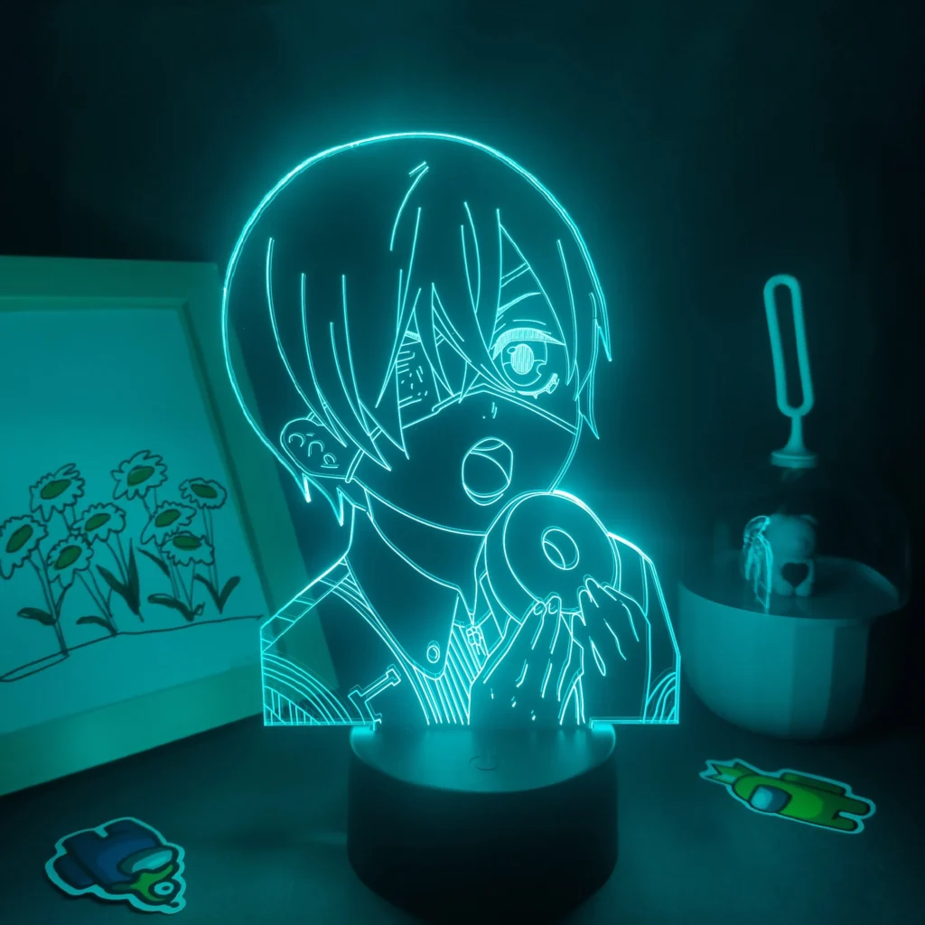 Black Butler Anime Figure Protagonist Ciel Phantomhive 3D Lamps Led Night Lights Manga Gift RGB Bedroom 1 scaled - Black Butler Merch