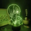 Black Butler Anime Figure Protagonist Ciel Phantomhive 3D Lamps Led Night Lights Manga Gift RGB Bedroom 2 - Black Butler Merch