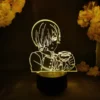 Ciel Phantomhive LED Anime Lamp Kawaii Room Decor 3D Hologram Nightlight Child Kids Bedroom Table Decoration - Black Butler Merch