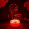 Ciel Phantomhive LED Anime Lamp Kawaii Room Decor 3D Hologram Nightlight Child Kids Bedroom Table Decoration 2 - Black Butler Merch