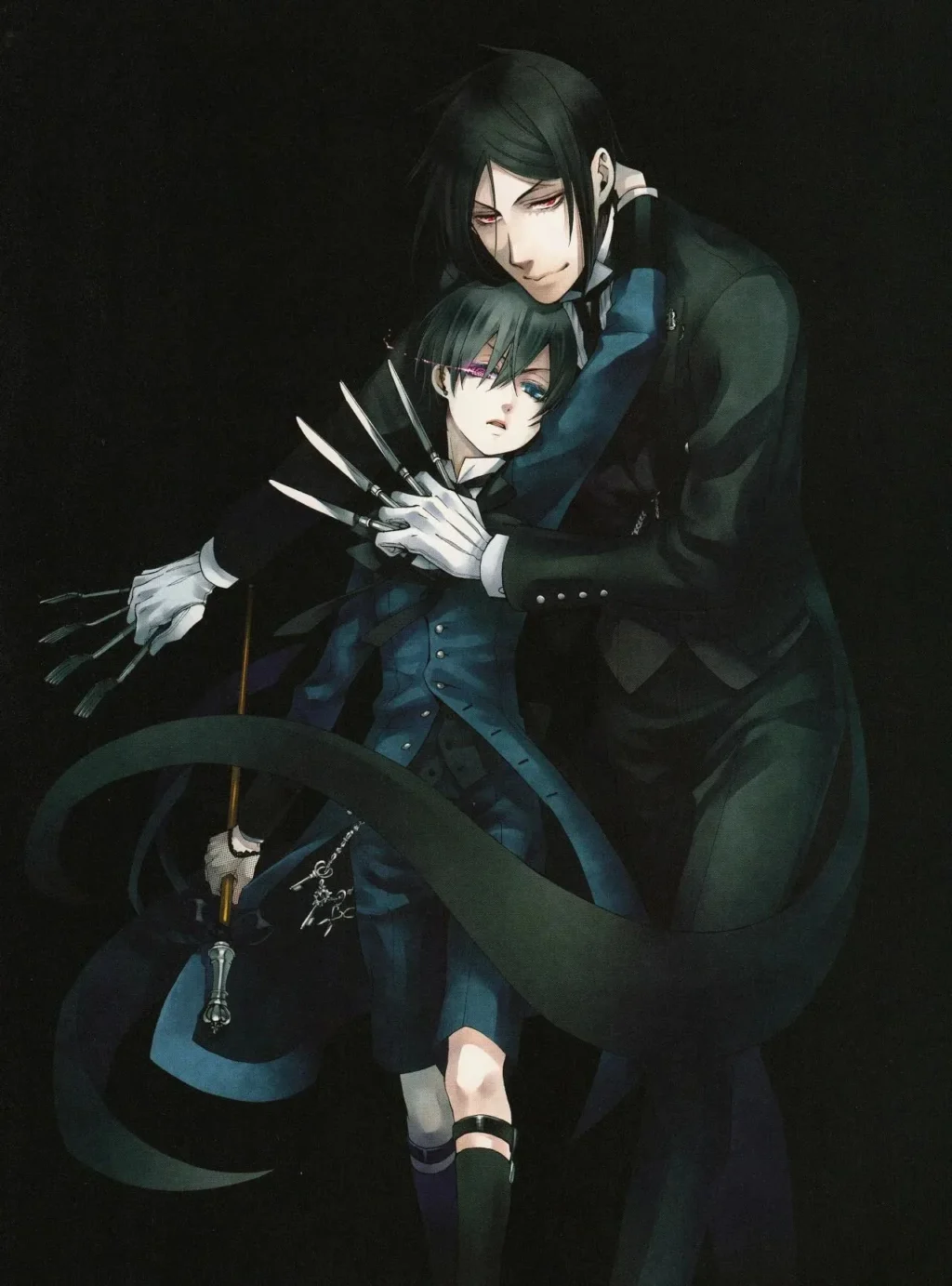 Japanese Anime Black Butler Poster Sebastian Michaelis Canvas Painting Wall Art Pictures Modern Room Home Decor 15 - Black Butler Merch