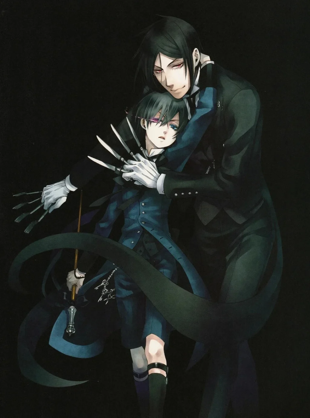 Japanese Anime Black Butler Poster Sebastian Michaelis Canvas Painting Wall Art Pictures Modern Room Home Decor 4 - Black Butler Merch