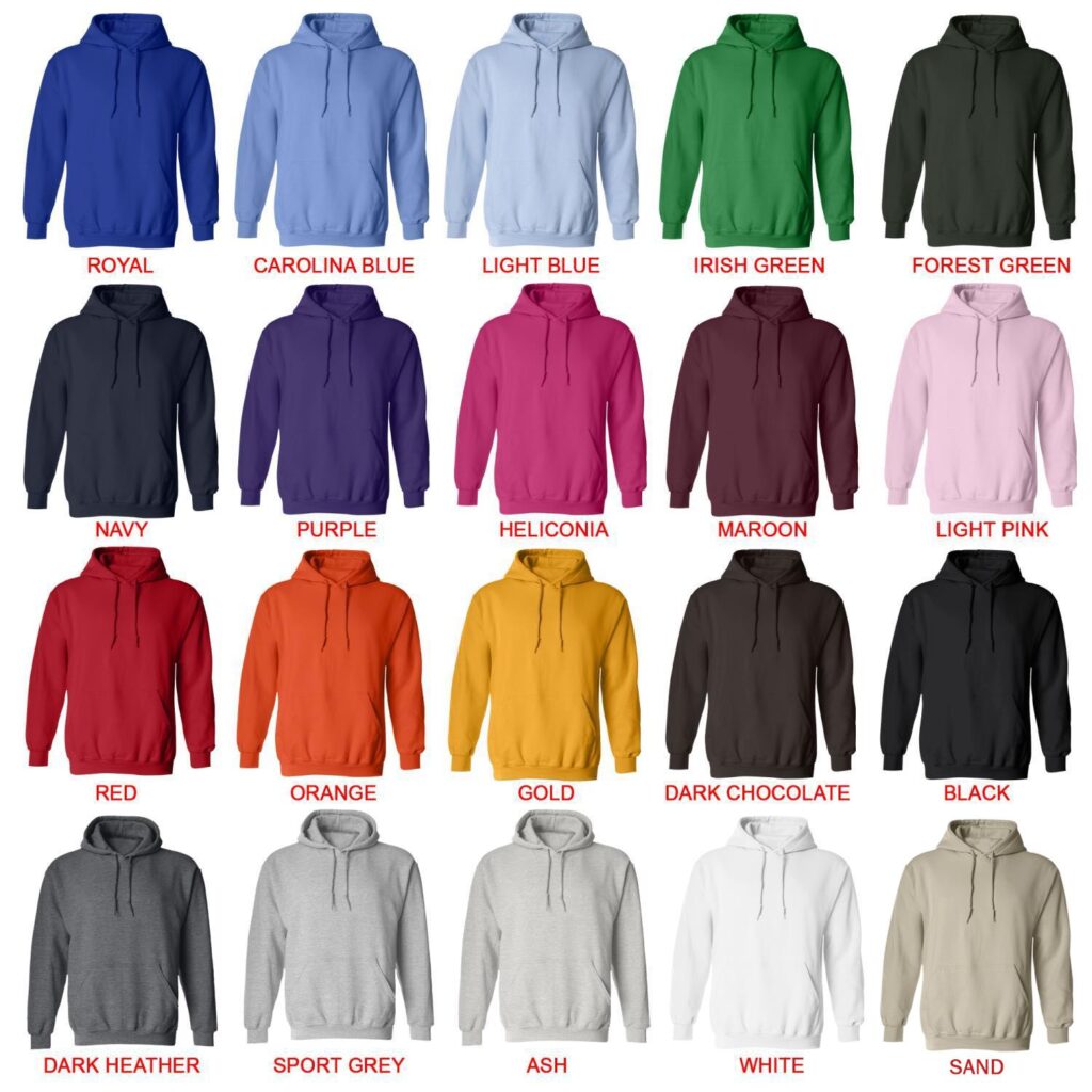 hoodie color chart - Black Butler Merch