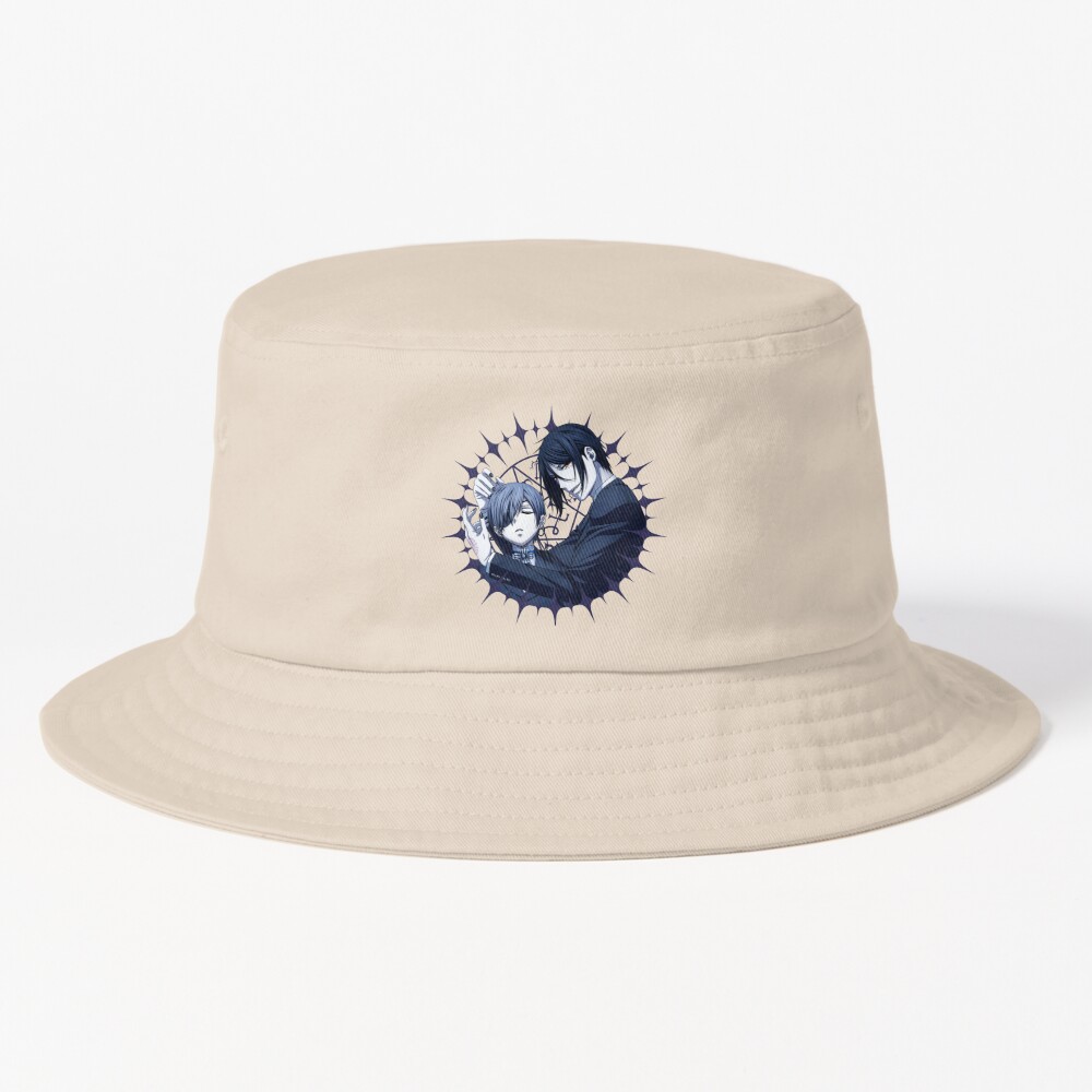 Black Butler Sebastian And Ciel Pentagram Bucket Hat - Black Butler Merch