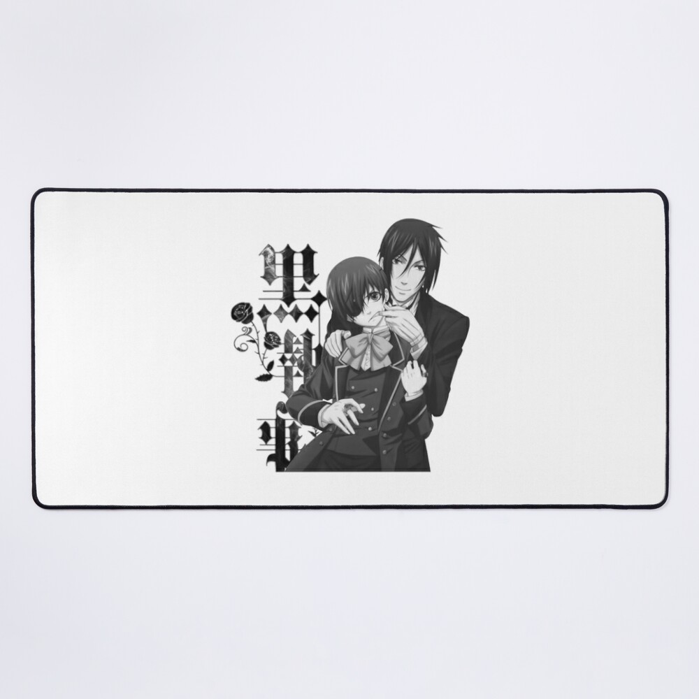 Black Butler Sebastian Black Rose Mouse Pad - Black Butler Merch