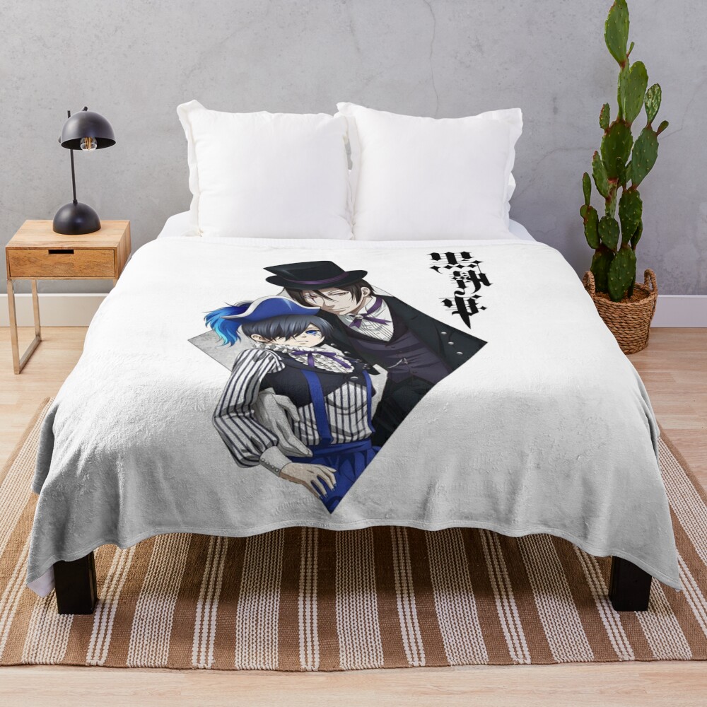 Black Butler Sebastian Michaelis Throw Blanket - Black Butler Merch