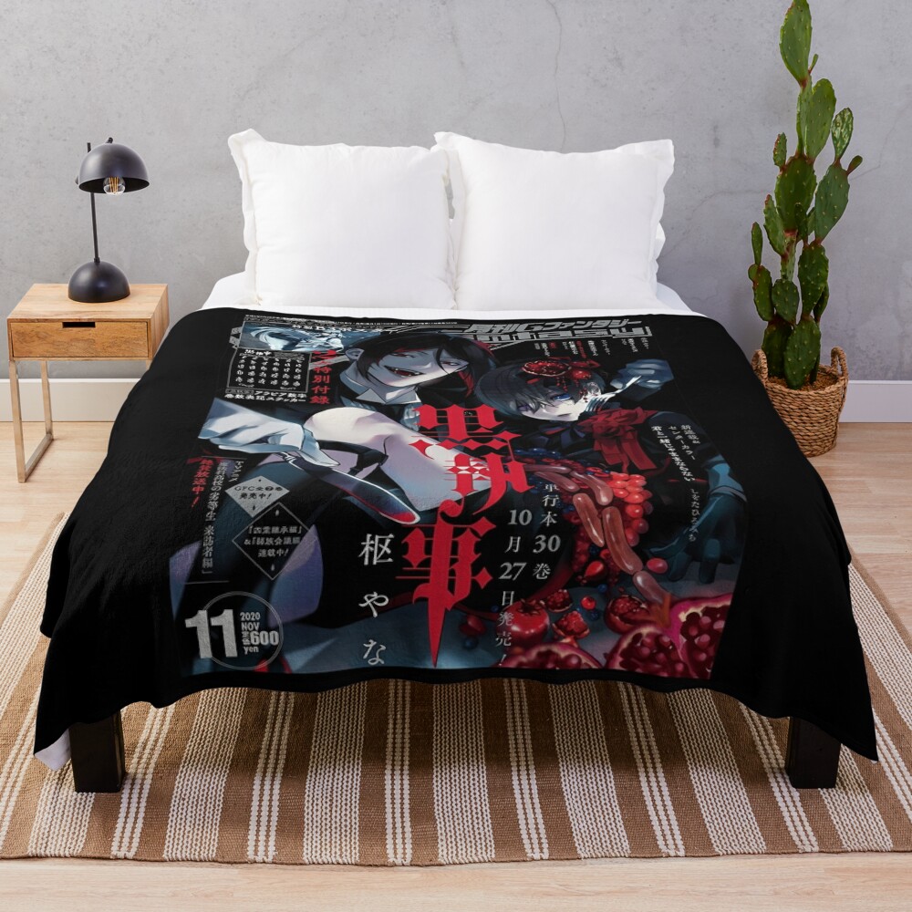 Black Butler Vampires Throw Blanket - Black Butler Merch